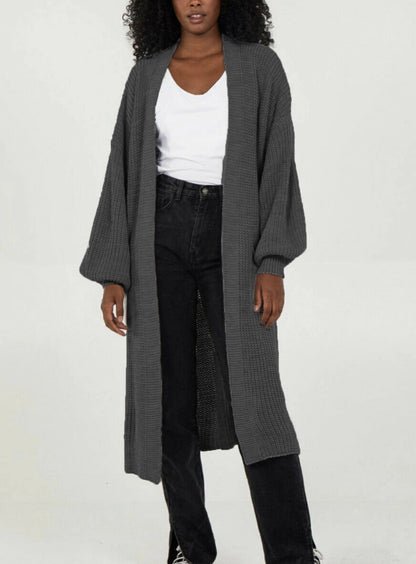 Damen Oversized Strickmantel Lässig