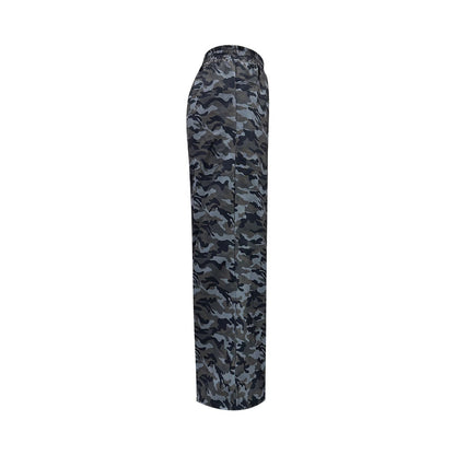 Damen Cargo-Hose Camouflage-Print Weite Bein Eveloria