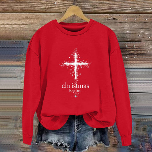 Damen Sweatshirt Christliches Motiv Weiches Innenfutter Eveloria - Eveloria