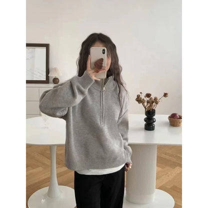 Damen Pullover Halbzipp Evelyn Modisch