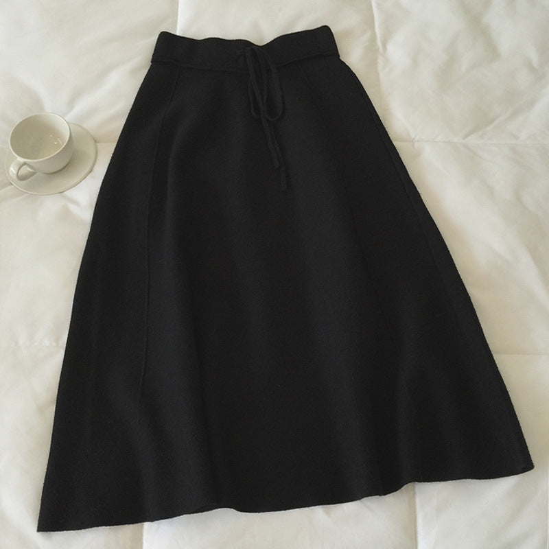 Damen Maxirock Weiches Material Kordelzug Eveloria