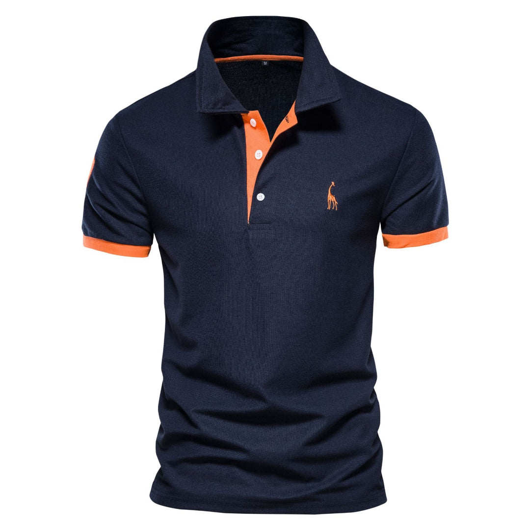 Herren Polo-Shirt Slim Fit Kurzarm Lässig - Eveloria