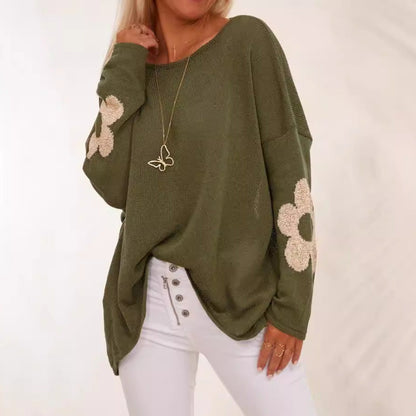 Damen Strickpullover Floral Eveloria - Eveloria