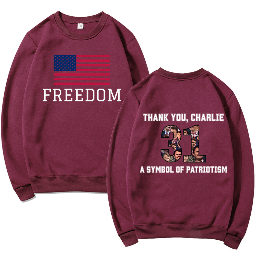 Damen Sweatshirt Softes Material Patriotisches Design Eveloria