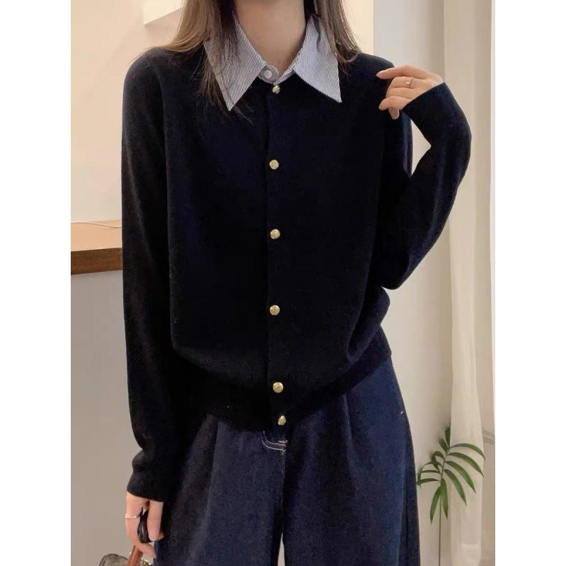 Damen Cardigan mit goldenen Knöpfen Eveloria