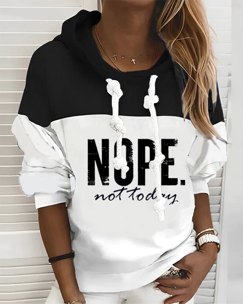 Damen Kapuzenpullover mit Schriftzug