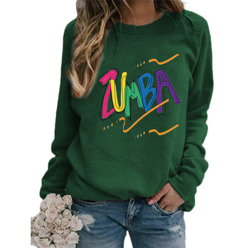 Damen Sweatshirt Modernes Zumba-Design Lässig Eveloria