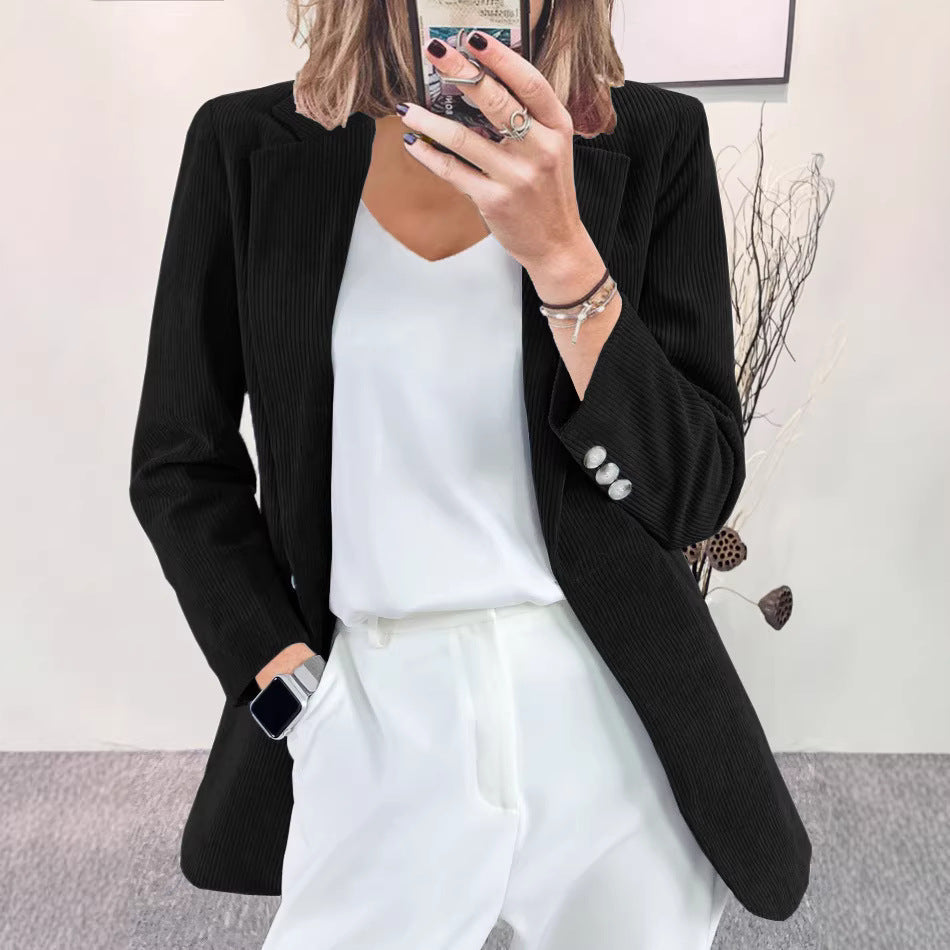 Damen Blazer Gestreift Slim Fit Eveloria - Eveloria