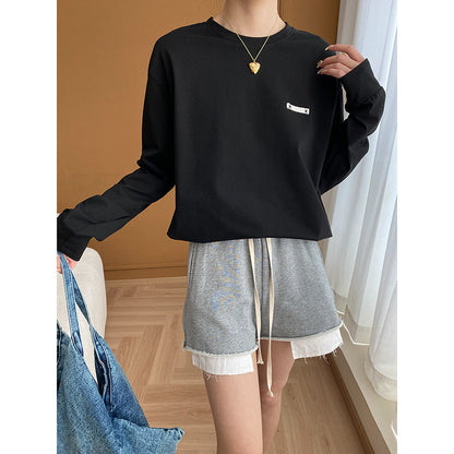 Damen Langarmshirt Sportlich Moderner Schnitt Eveloria