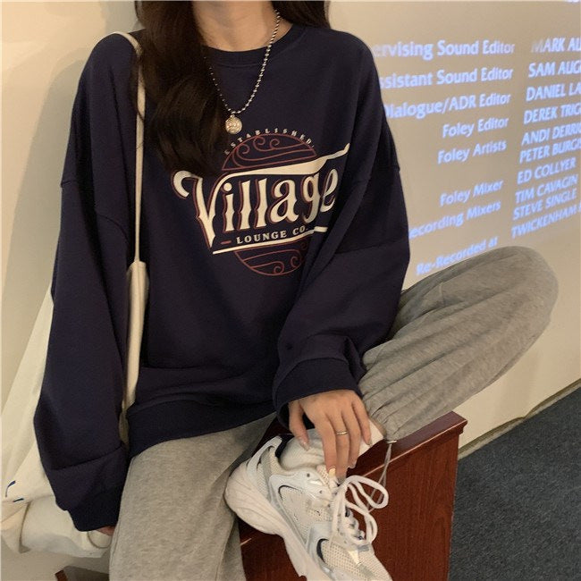 Damen Oversized Pullover Atmungsaktives Material Bequem Grau