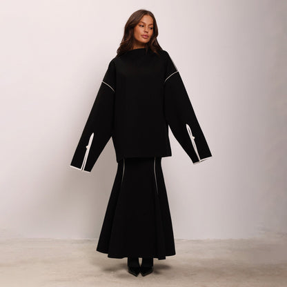 Damen Oversized Zwei-in-eins Kleidungsset