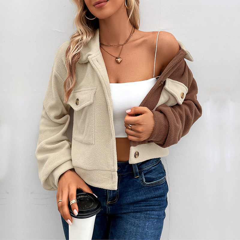 Damen Fleecejacke mit Taschen und modischem Schnitt Eveloria ->