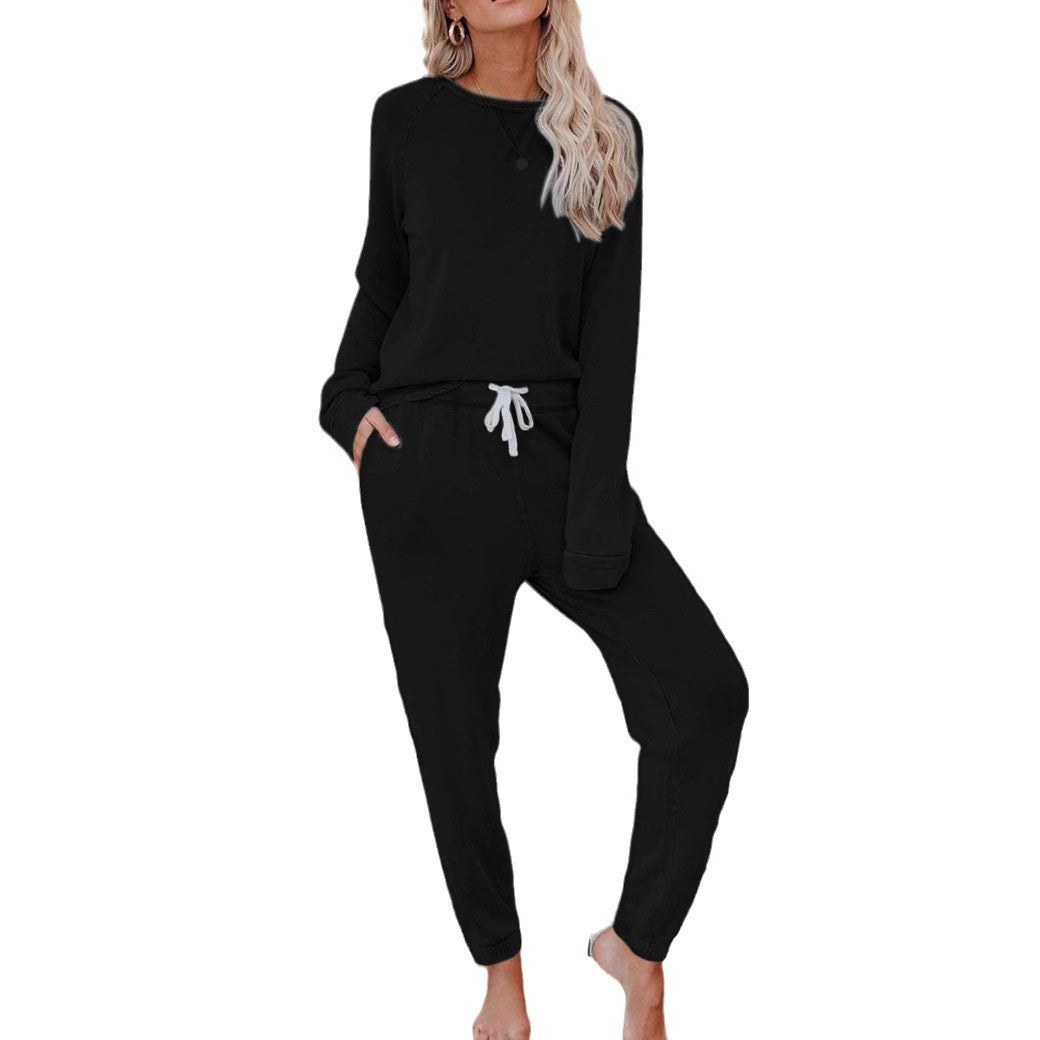 Damen Lounge-Set Oversized-Pullover und Hose Bequem Grau Eveloria