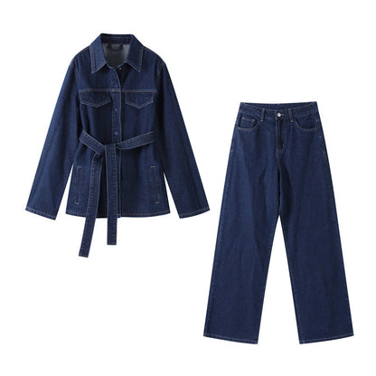 Damen Denimjacke Stylisch Blau Eveloria