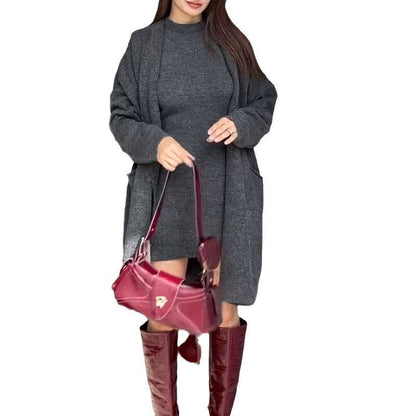 Damen Strickmantel Oversized mit Taschen Eveloria