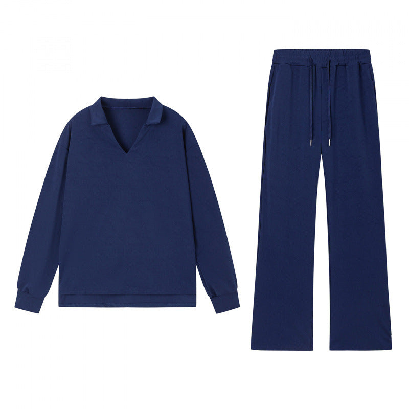 Damen Sweatshirt Hose Set Eveloria Baumwolle Bequem