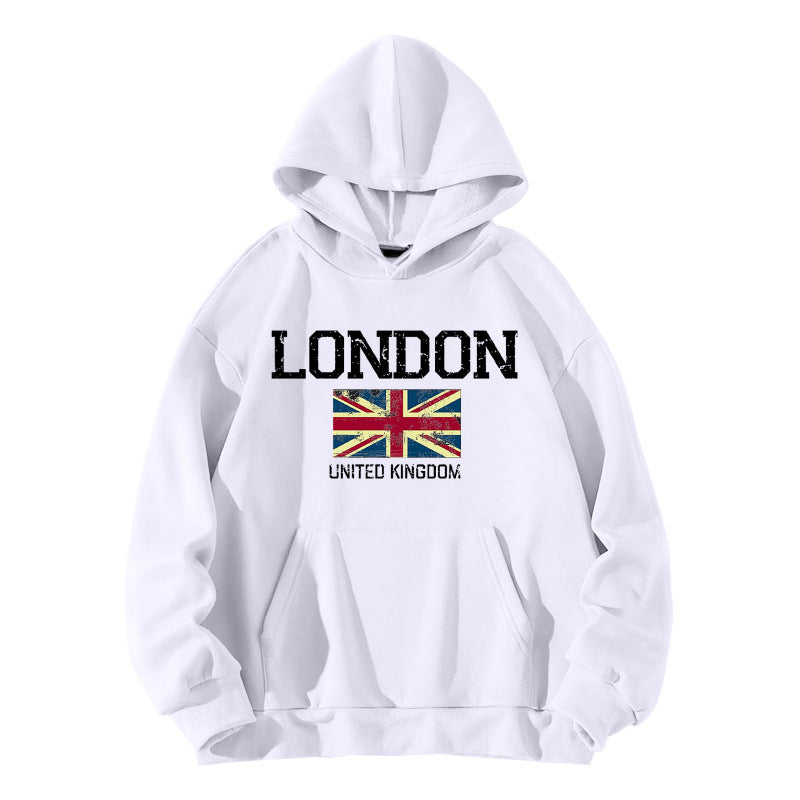 Damen Kapuzenpullover Urban Style Kängurutasche Gemütlich Grau