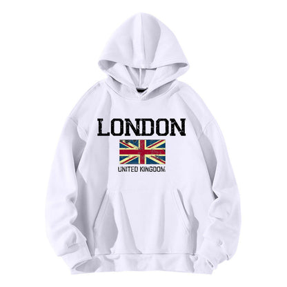 Damen Kapuzenpullover Urban Style Kängurutasche Gemütlich Grau