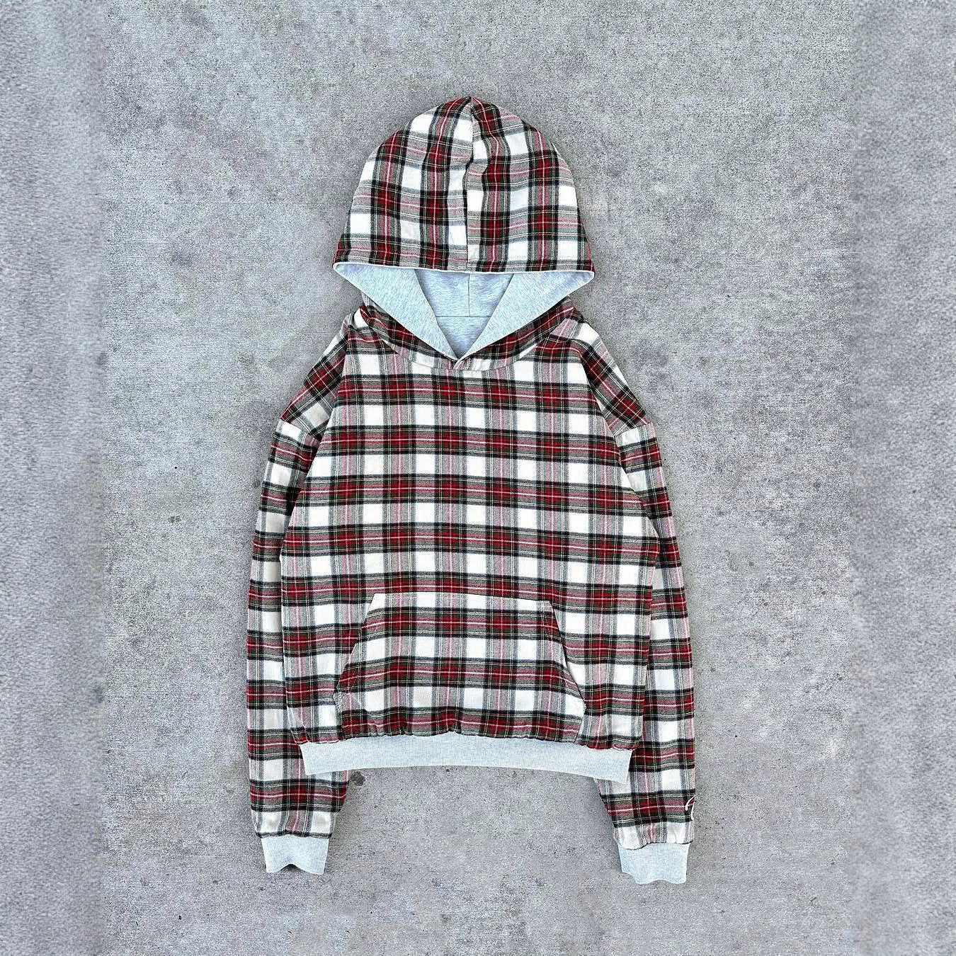 Damen Kapuzenpullover Karomuster Bequem Eveloria