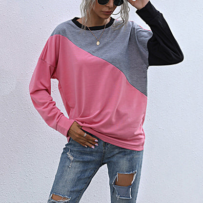 Damen Sweatshirt Kontrastfarben Eveloria