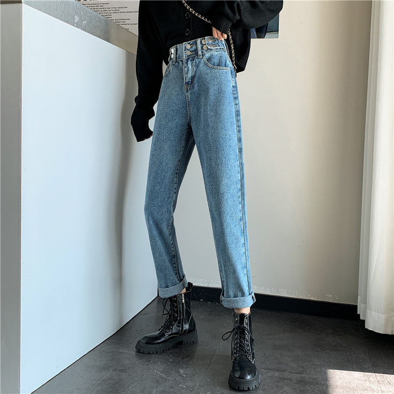 Damen Hochtaillierte Chinohose mit Taschen Eveloria