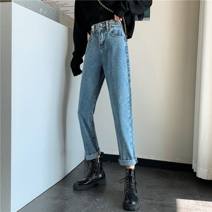 Damen Hochtaillierte Chinohose mit Taschen Eveloria
