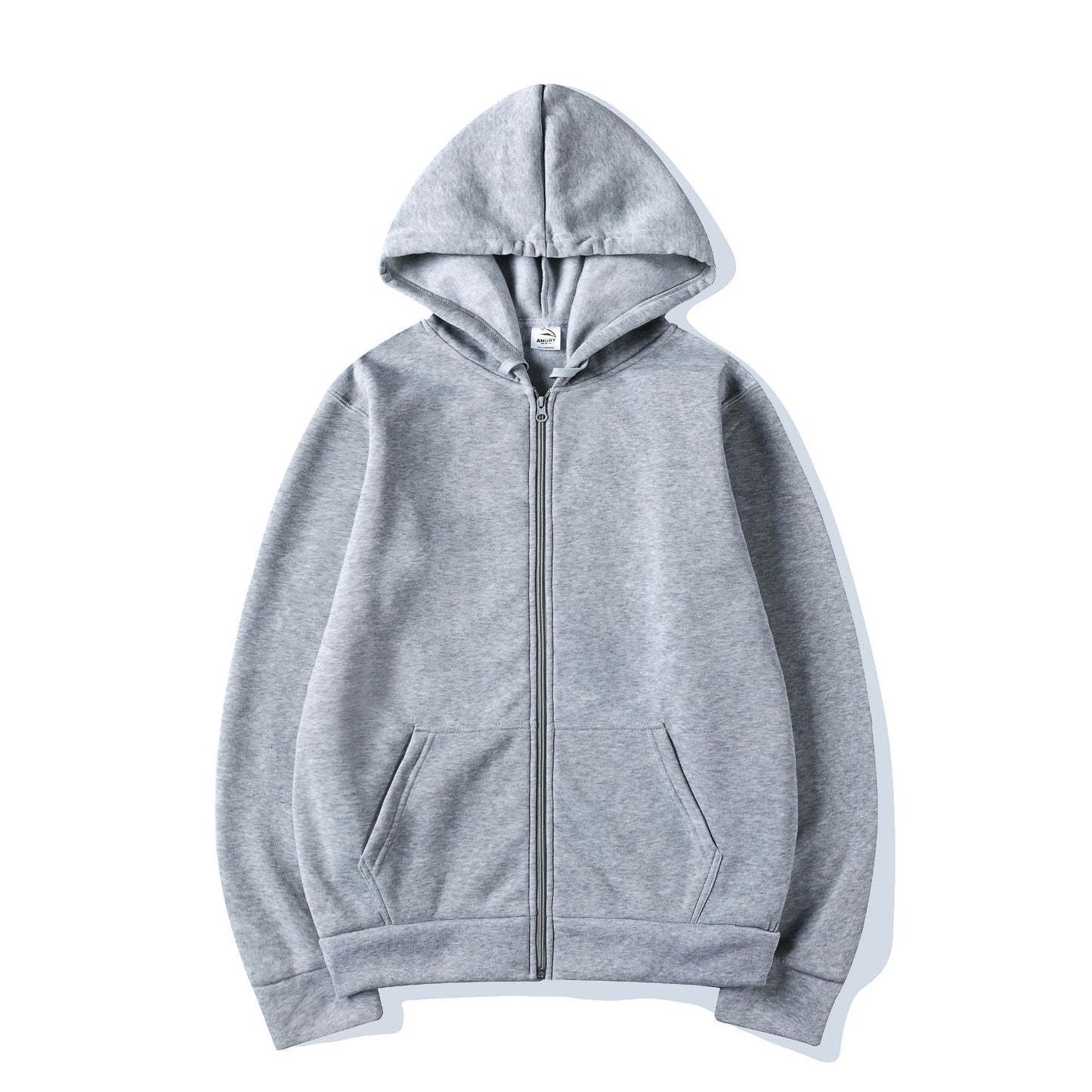 Damen Kapuzenpullover Mit Reißverschluss und Taschen Schwarz Eveloria - Eveloria