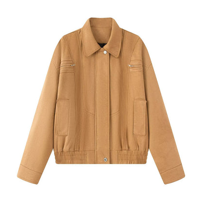 Eveloria Damen Übergangsjacke Praktische Taschen Elegant