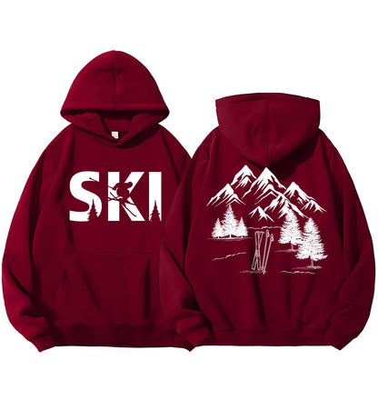 Damen Kapuzenpullover Ski-Design Gemütlich Eveloria