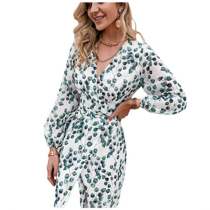 Damen Maxikleid Floralmuster Eveloria