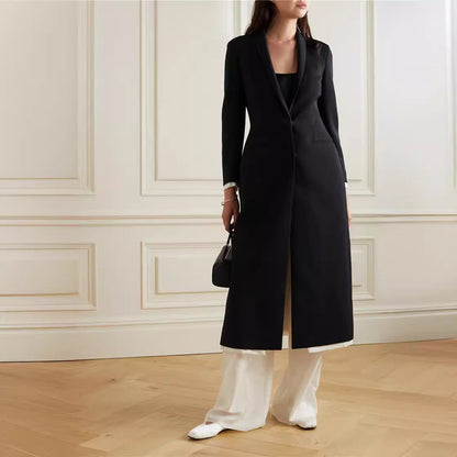 Eveloria Damen Dufflecoat Schick Revers