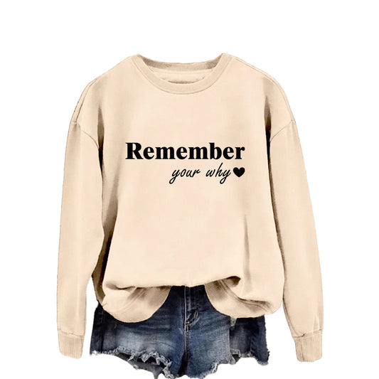 Damen Sweatshirt Lässig Motiv-Aufdruck Grau Eveloria - Eveloria