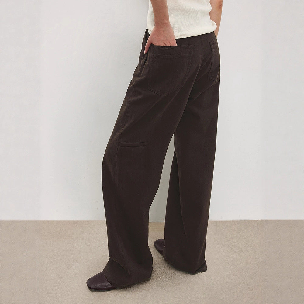Damen High-Waist-Culotte Weit geschnitten Eveloria