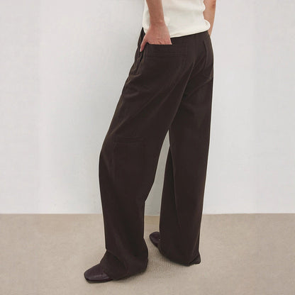 Damen High-Waist-Culotte Weit geschnitten Eveloria