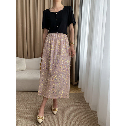 Damen Oberteil mit Knöpfen Feines Design Eveloria