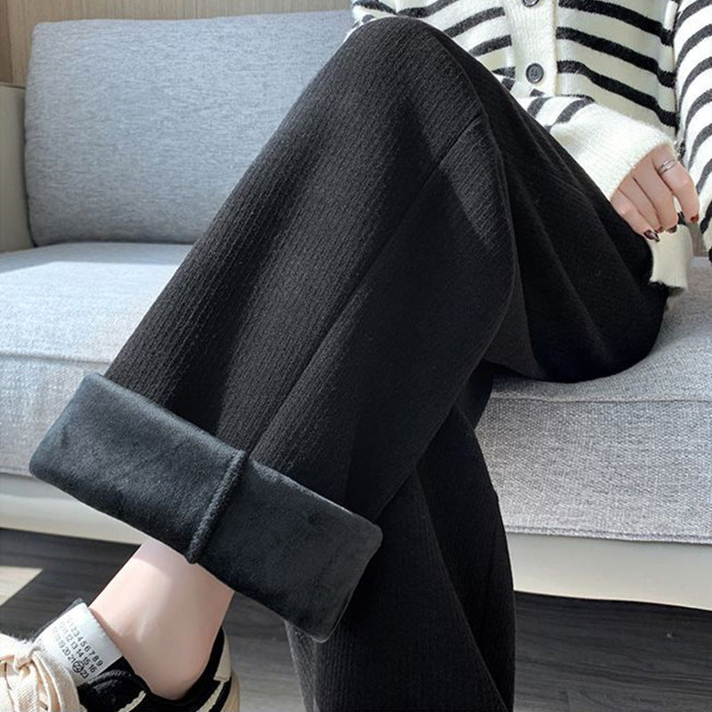 Damen Komfort-Hose Hochtailliert Elastisch Weich