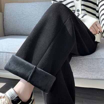 Damen Komfort-Hose Hochtailliert Elastisch Weich