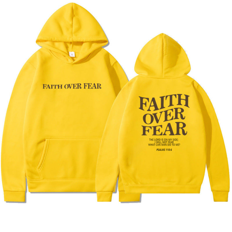 Damen Hoodie Bequem Inspirierender Schriftzug Grau Eveloria