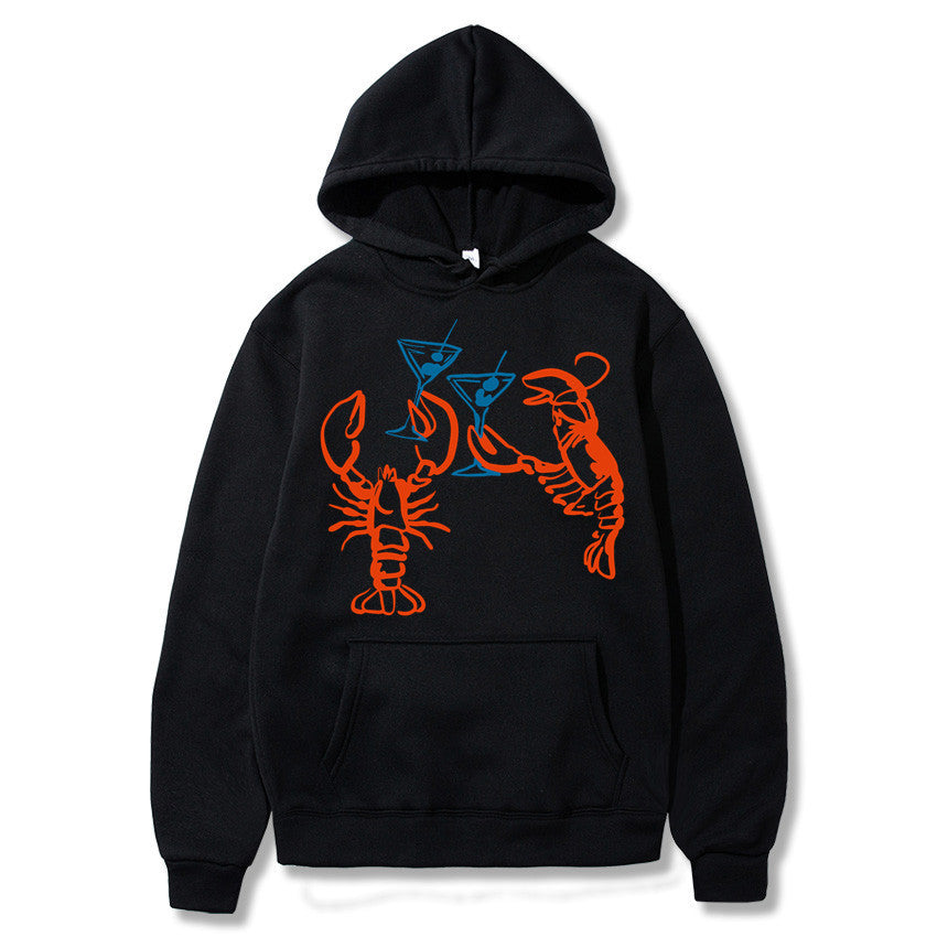 Damen Kapuzenpullover Hummer Motiv Eveloria