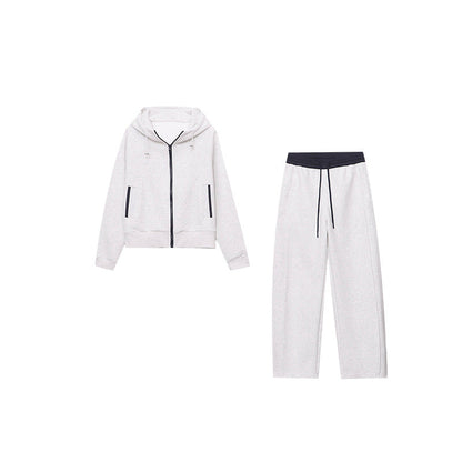 Damen Kapuzenanzug Weites Design Elastischer Bund Bequem Eveloria