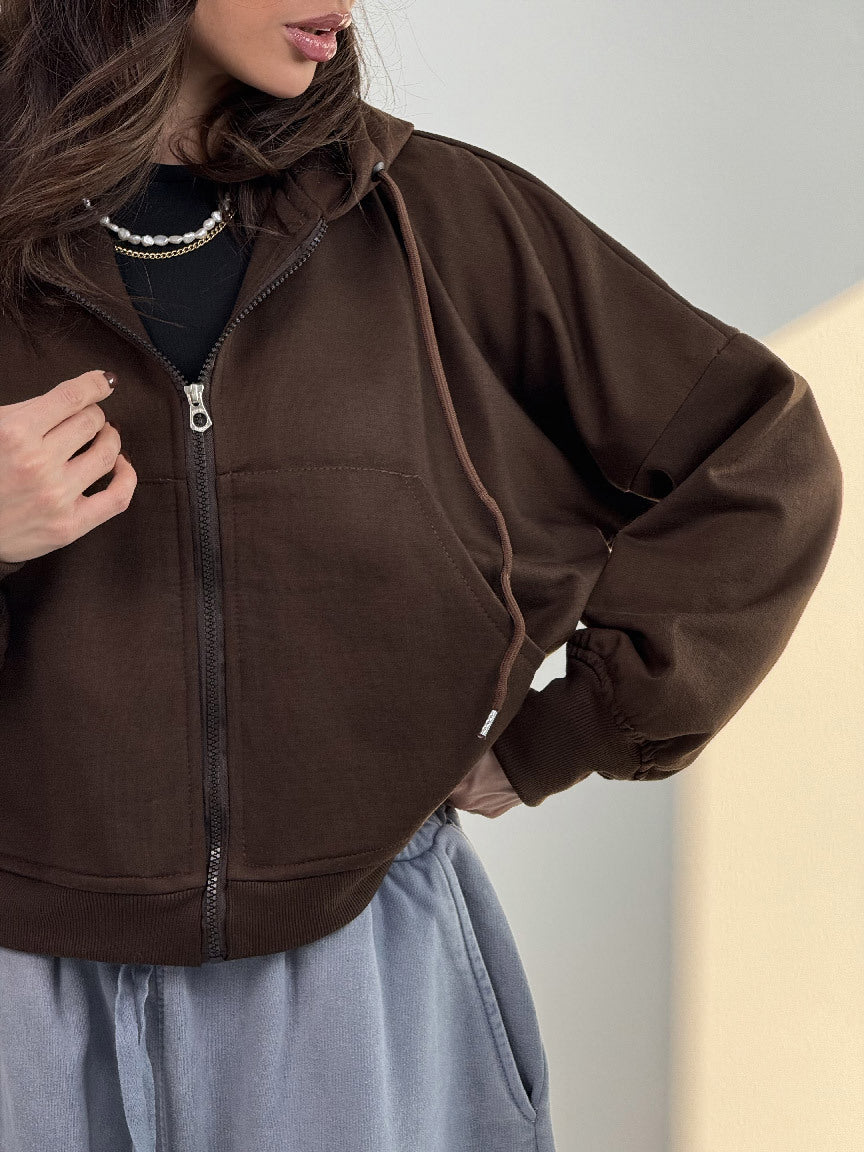 Damen Hoodie Lässig Weite Ärmel Eveloria