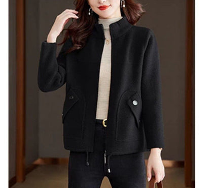 Eveloria Damen Fleecejacke Bequem Elegant