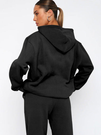 Damen Oversized Hoodie Jogger Set