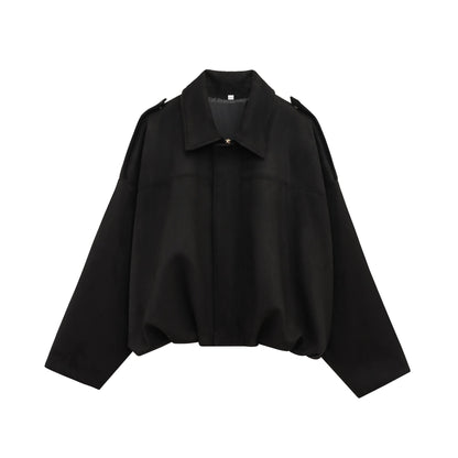 Damen Blousonjacke Weiches Material Modern Eveloria