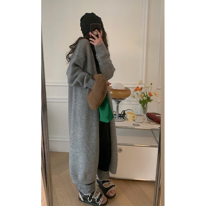 Damen Strickcardigan Lang Eveloria