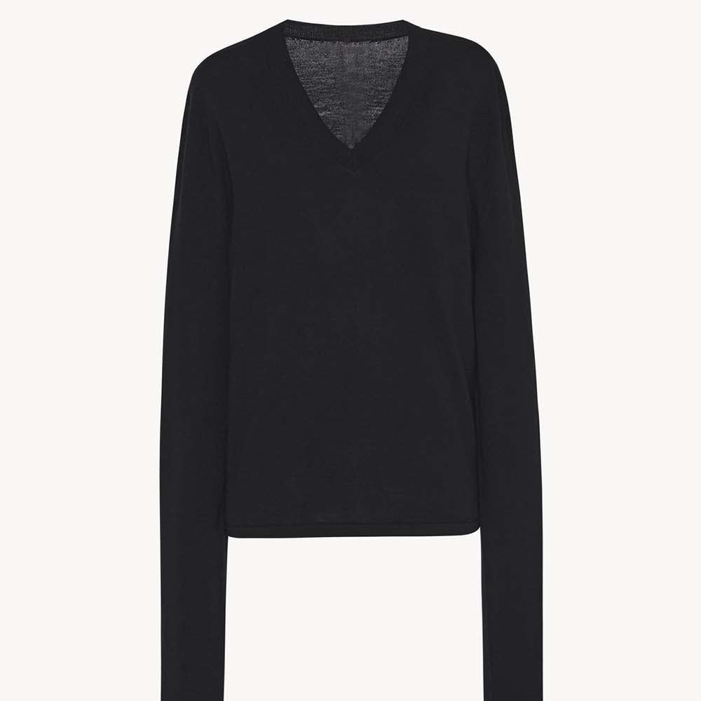 Damen Strickpullover V-Ausschnitt Längsärmel Eveloria