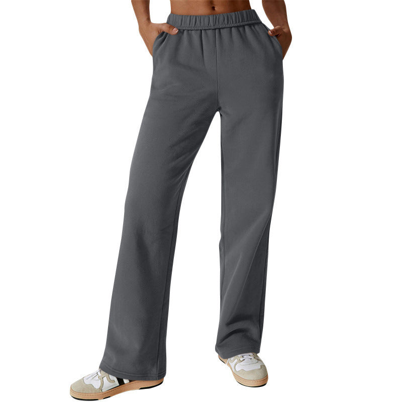 Damen Freizeithose Bequeme Passform Seitentaschen Eveloria