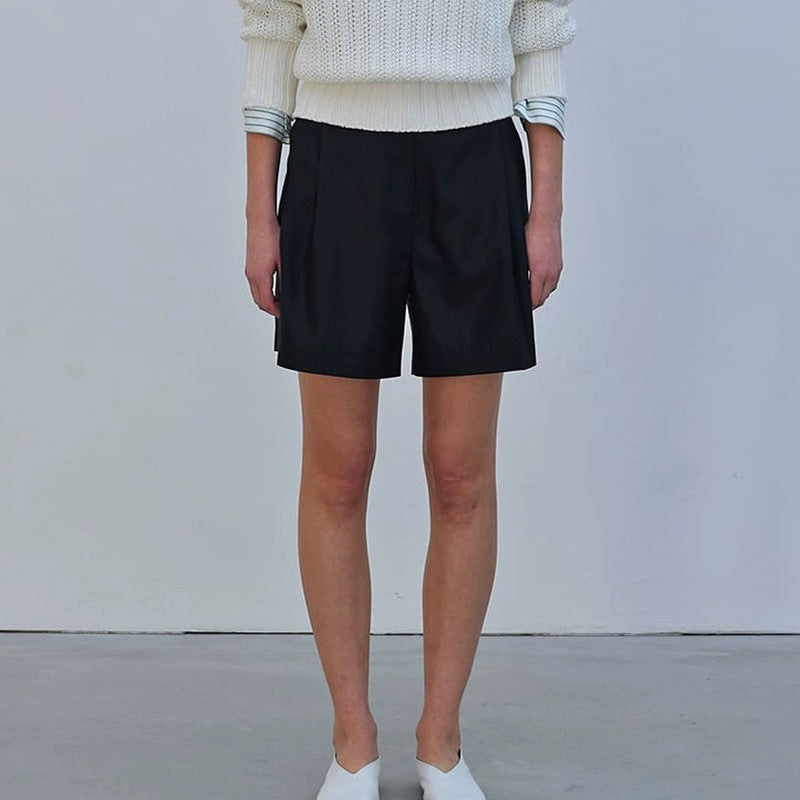 Damen Hotpants Hoher Bund Praktische Taschen Eveloria