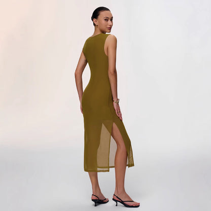 Damen Wickelkleid Elegantes Design Figurbetonung Eveloria