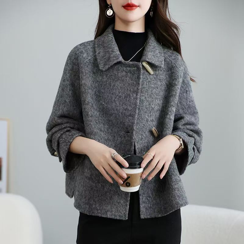 Damen Strickjacke Kuschelig Mit Knöpfen Grau Eveloria